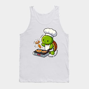 Cute Turtle Chef Cooking Kawaii Tank Top